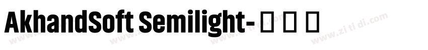 AkhandSoft Semilight字体转换